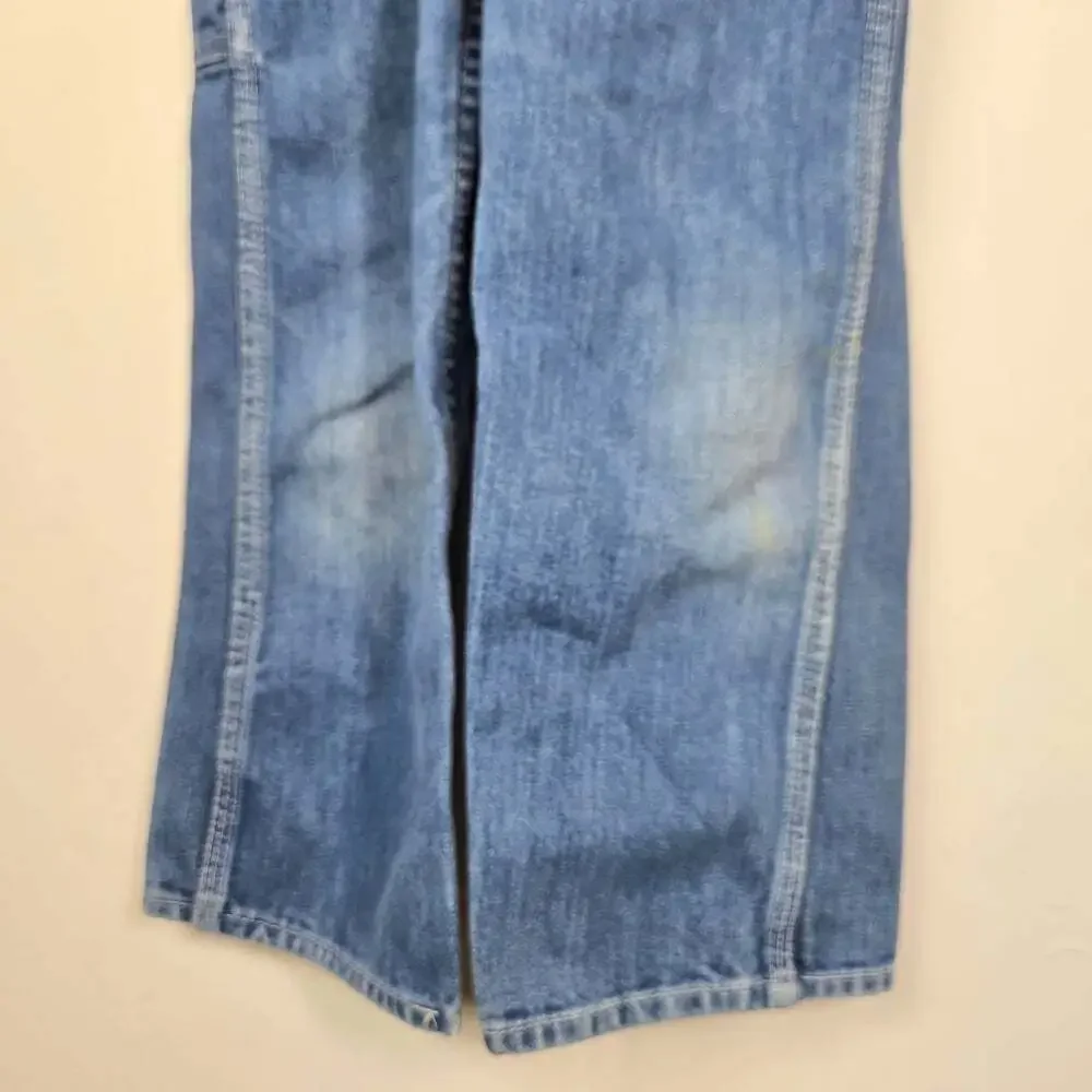 Vintage Carhartt Kids Denim Overalls 5-7Y Blue Workwear Made Canada